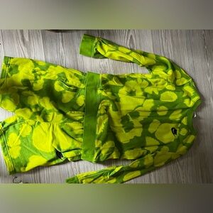 Nike Green and Yellow Tie-Dye Apparel